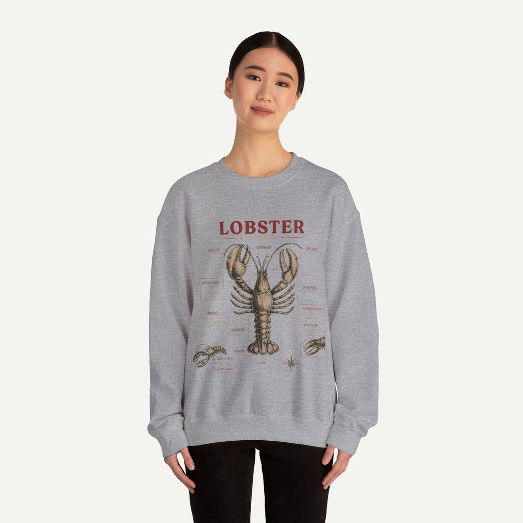Lobster Anatomy Crewneck Sweatshirt