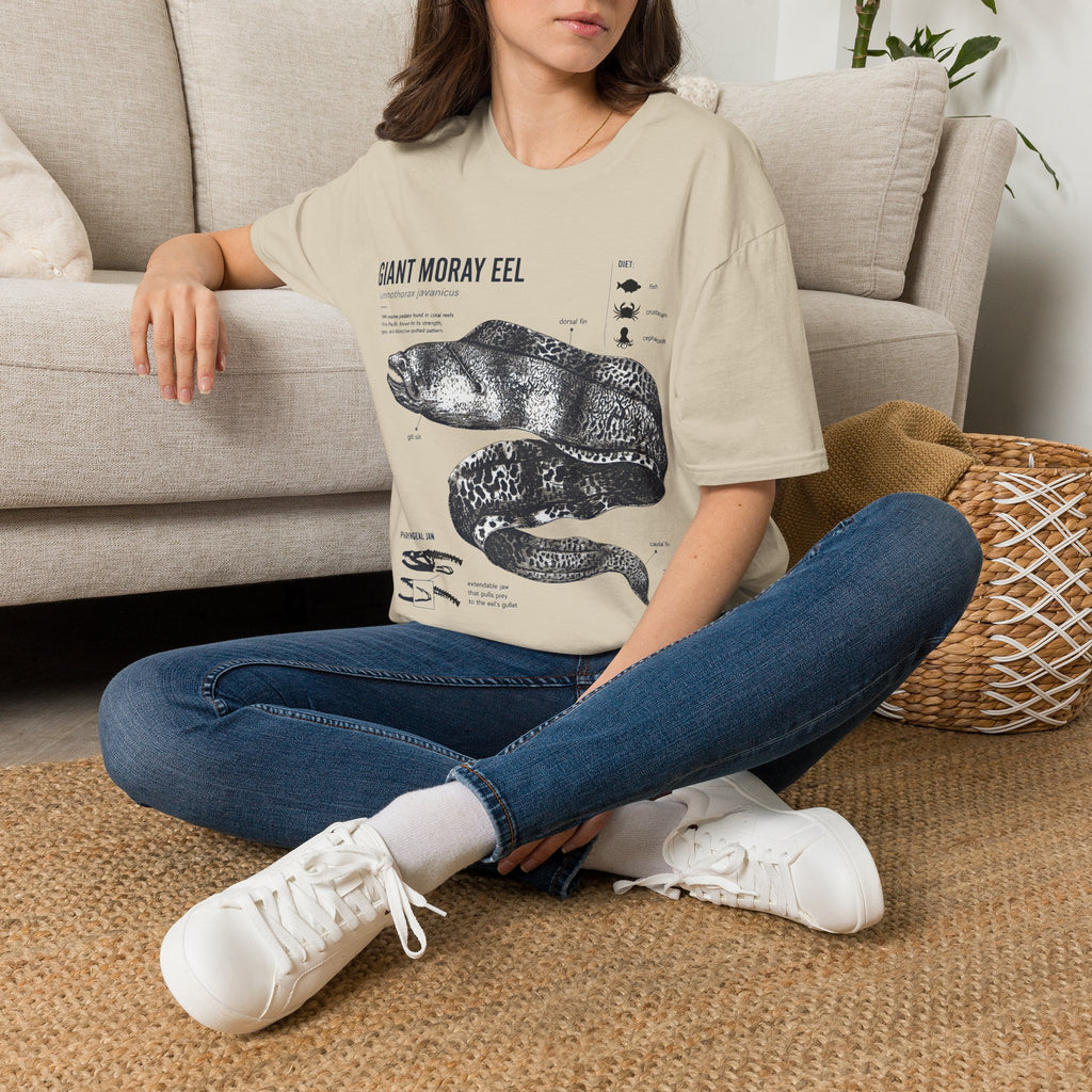 Moray Eel Anatomy Graphic T-Shirt — Vintage Scientific Illustration Tee