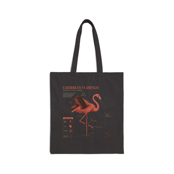 Caribbean Flamingo Canvas Tote Bag