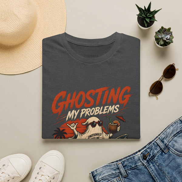Ghosting My Problems T-Shirt — Funny Sloth Vacation Graphic Tee