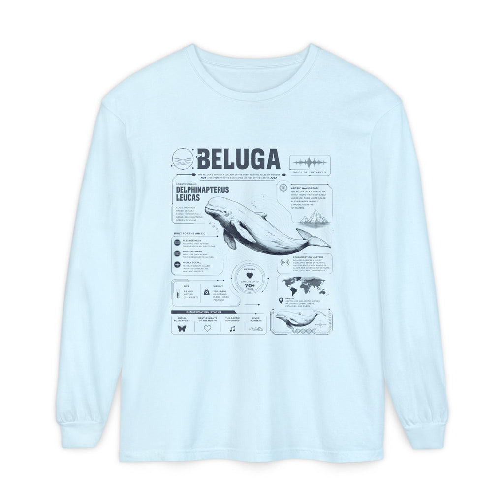Beluga Whale Anatomy Long Sleeve Tee