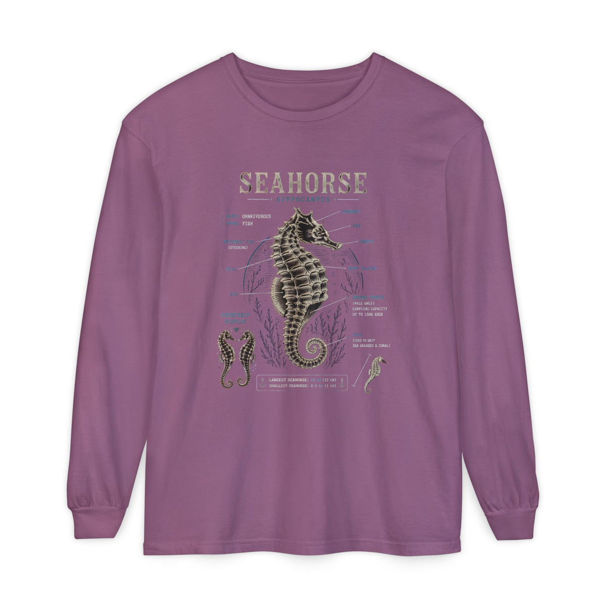 Seahorse Anatomy Long Sleeve Tee Main image