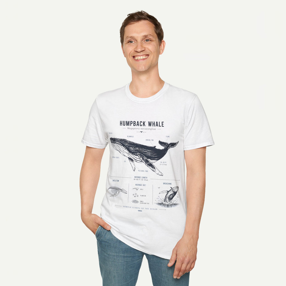 Humpback Whale Anatomy T-Shirt