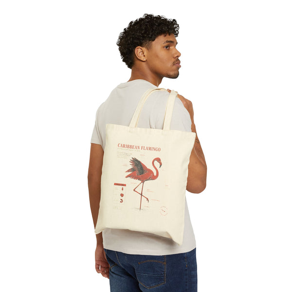 Caribbean Flamingo Canvas Tote Bag