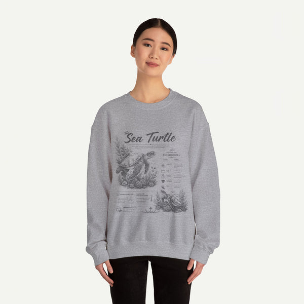 Sea Turtle Anatomy Crewneck Sweatshirt