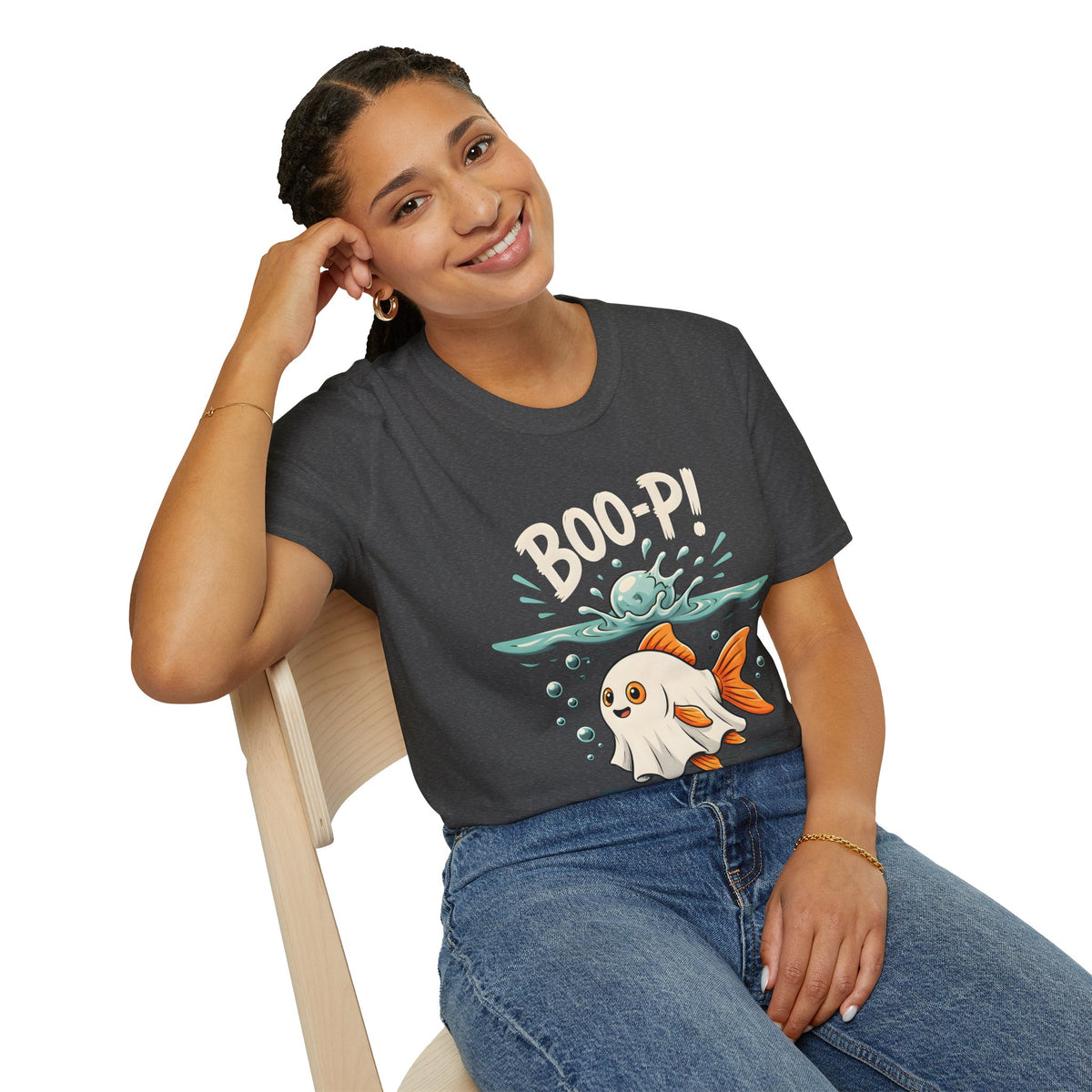 Ghost Fish T-Shirt — Cute Boo-P!Halloween Graphic Tee