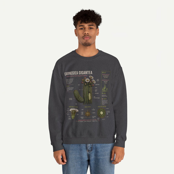 Carnegiea Gigantea Cactus Sweatshirt — Botanical Diagram Crewneck