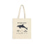 Bottlenose Dolphin Anatomy Tote Bag — Marine Biology Canvas Shopper
