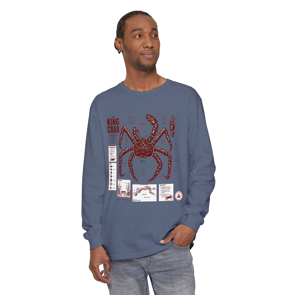 King Crab Anatomy Long Sleeve T-Shirt