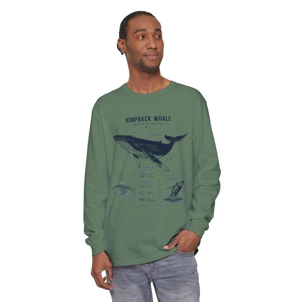 Humpback Whale Anatomy Long Sleeve Tee