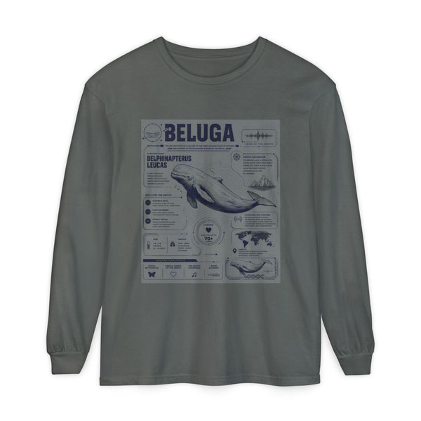 Beluga Whale Anatomy Long Sleeve Tee