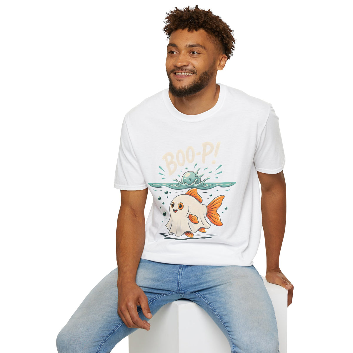 Ghost Fish T-Shirt — Cute Boo-P!Halloween Graphic Tee