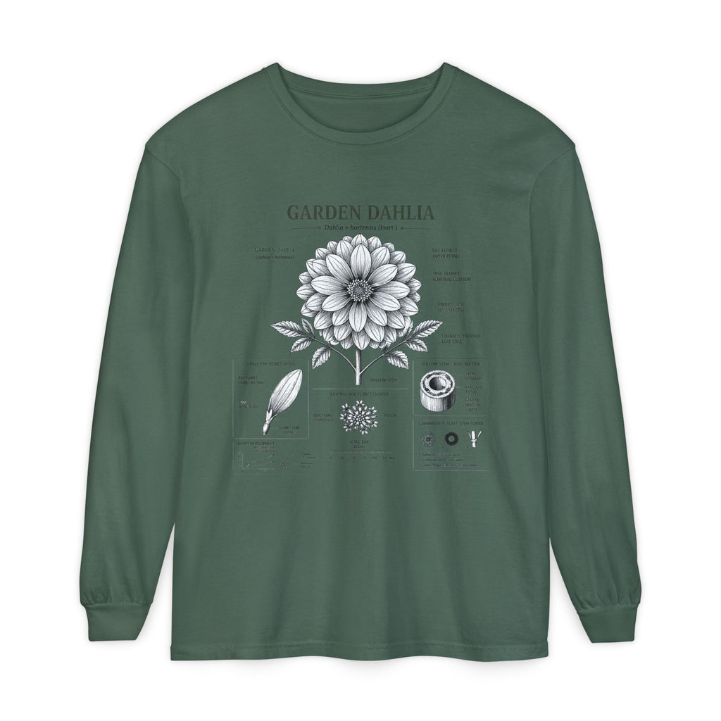 Garden Dahlia Botanical Long Sleeve Tee