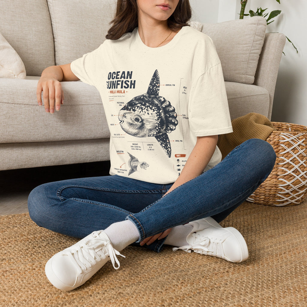 Ocean Sunfish Illustration T-Shirt — Mola Mola Science Graphic Tee