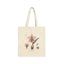 Botanical Amaryllis Canvas Tote Bag