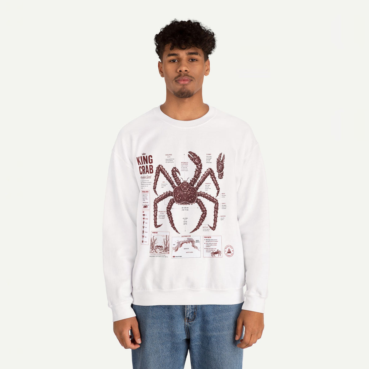 King Crab Anatomy Sweatshirt