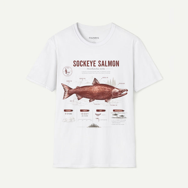 Sockeye Salmon T-Shirt — Vintage Fish Anatomy Tee