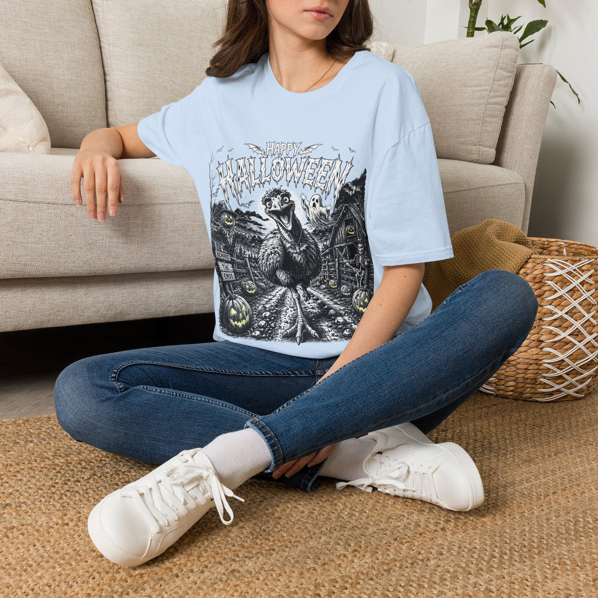 Halloween Vintage Goose T-Shirt — Happy Halloween Retro Horror Graphic