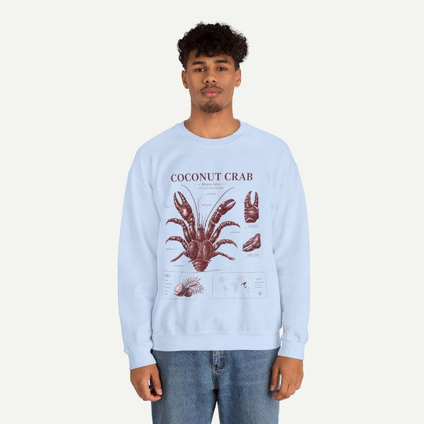 Coconut Crab Anatomy Crewneck Sweatshirt