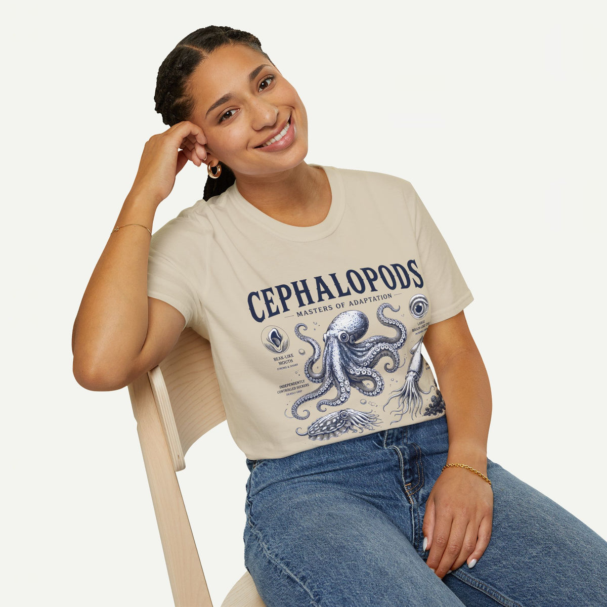 Cephalopods T-Shirt — Masters of Adaptation Vintage Octopus Graphic Tee