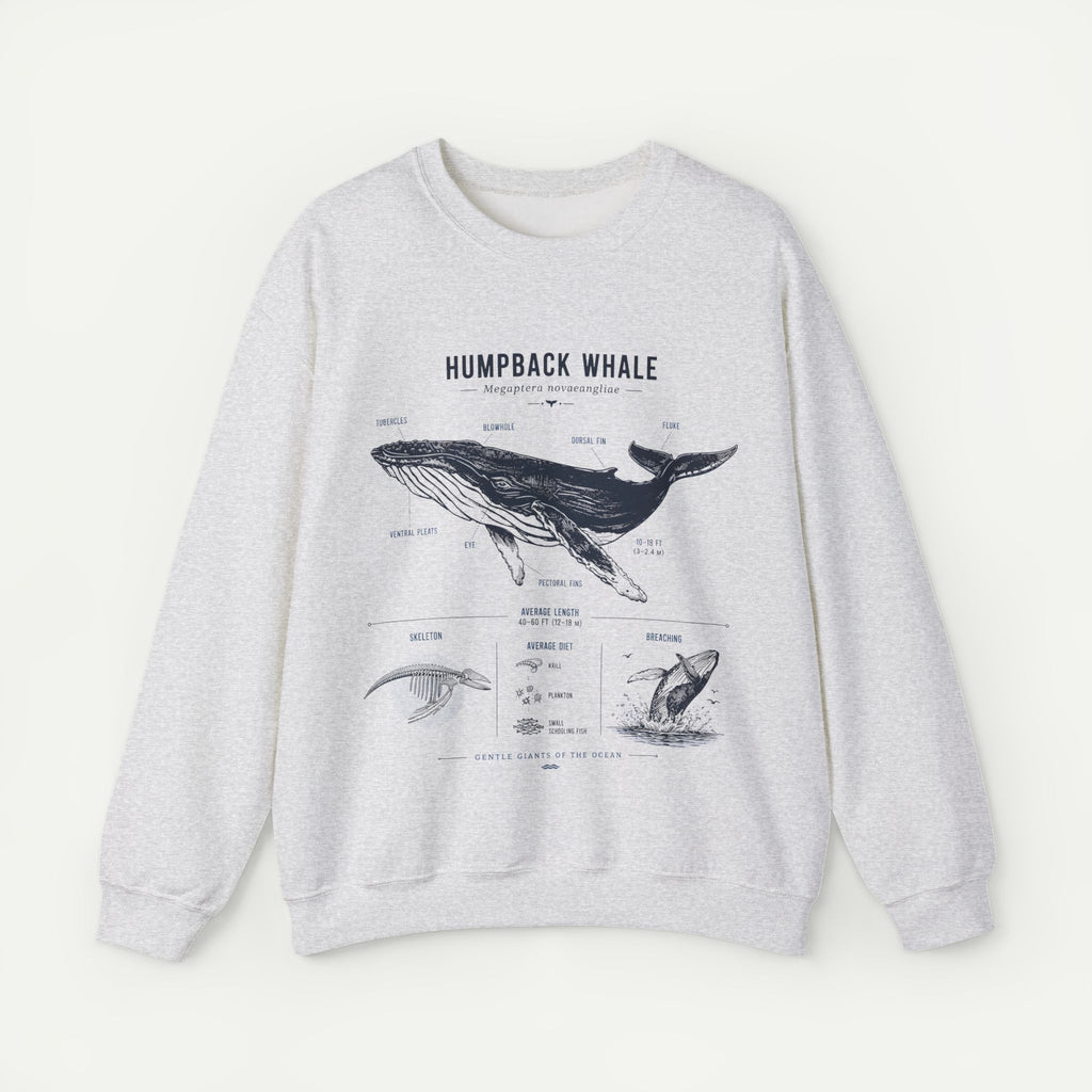Humpback Whale Anatomy Sweatshirt