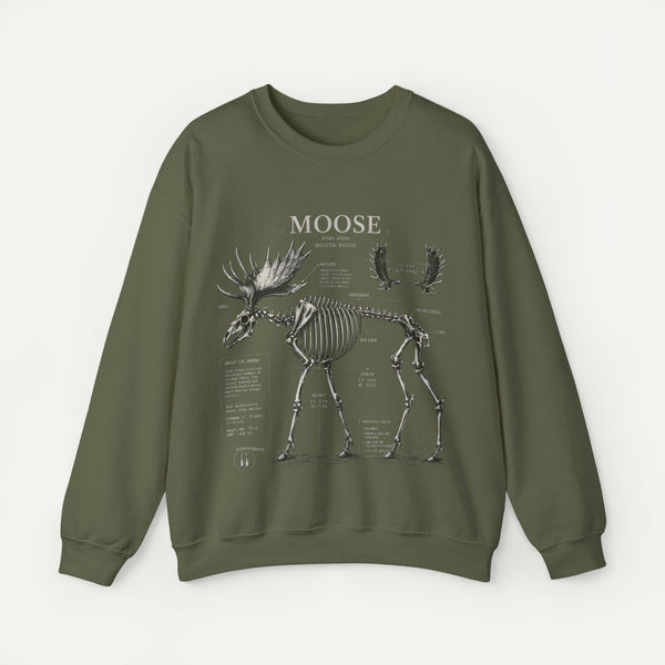 Moose Skeleton Anatomy Sweatshirt