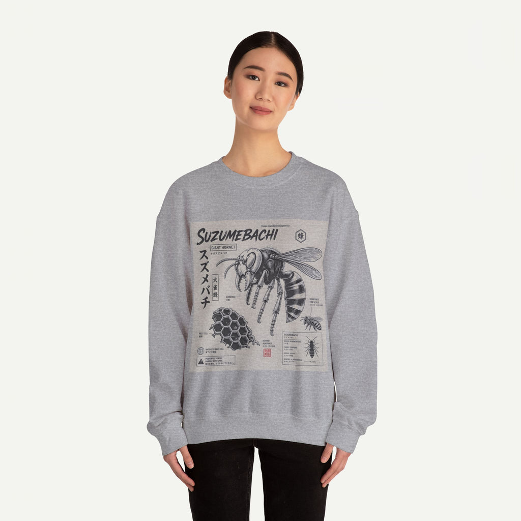 Suzumebachi Hornet Anatomy Crewneck Sweatshirt