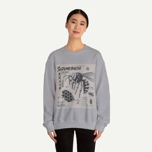 Suzumebachi Hornet Anatomy Crewneck Sweatshirt