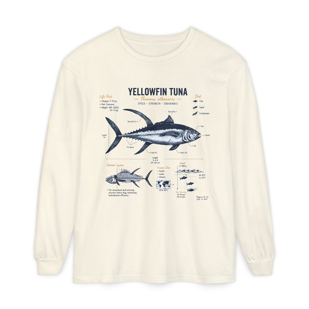 Yellowfin Tuna Anatomy Long Sleeve T-Shirt