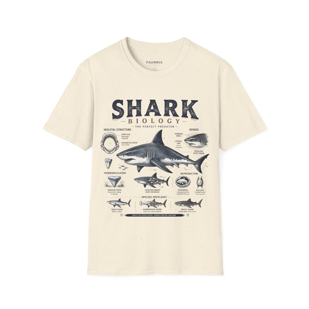 Shark Biology T-Shirt — Vintage Anatomy Graphic Tee