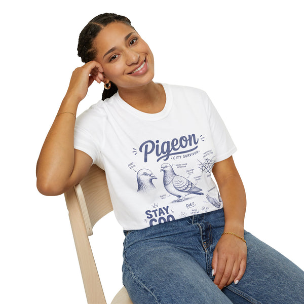 Pigeon Anatomy "City Survivor" T-Shirt — Vintage Bird Tee