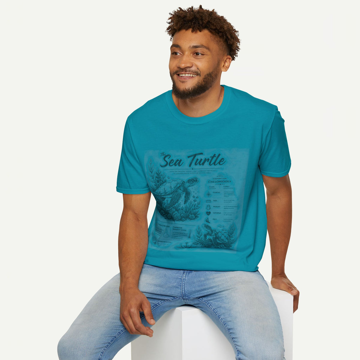 Sea Turtle Anatomy T-Shirt — Vintage Marine Illustration Tee